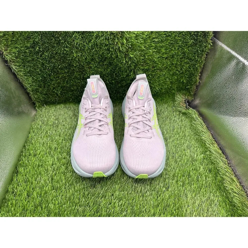 Asics Gel-Nimbus 28 1012B899 Athletic Sneaker Womens 9 Gray Knit Jogging Running